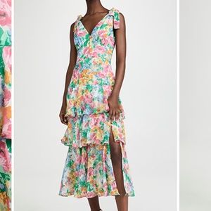 WAYF tiered floral dress